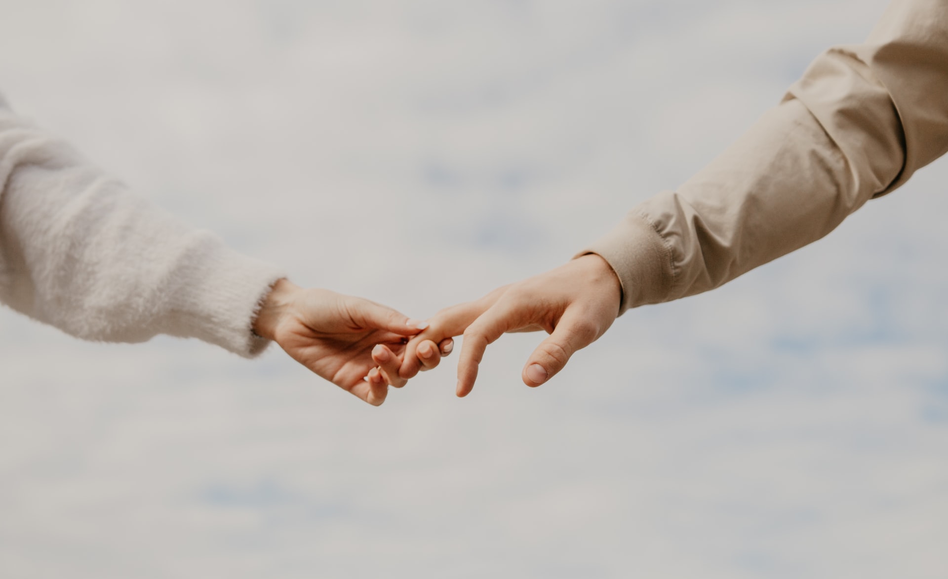 couple holding hands