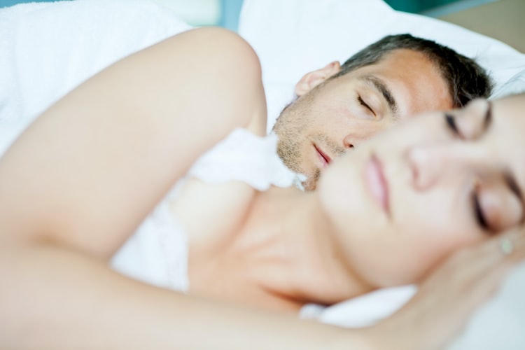 Couple in bed